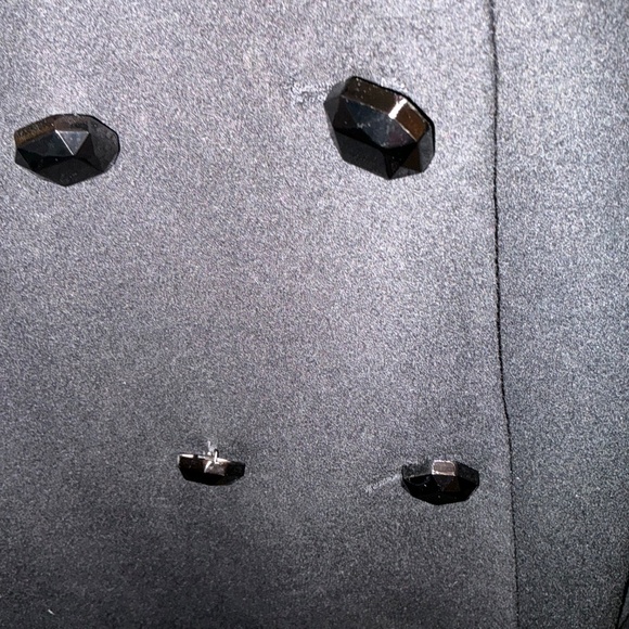 Nanette Lenore xl black poncho with faux fur - Picture 3 of 12